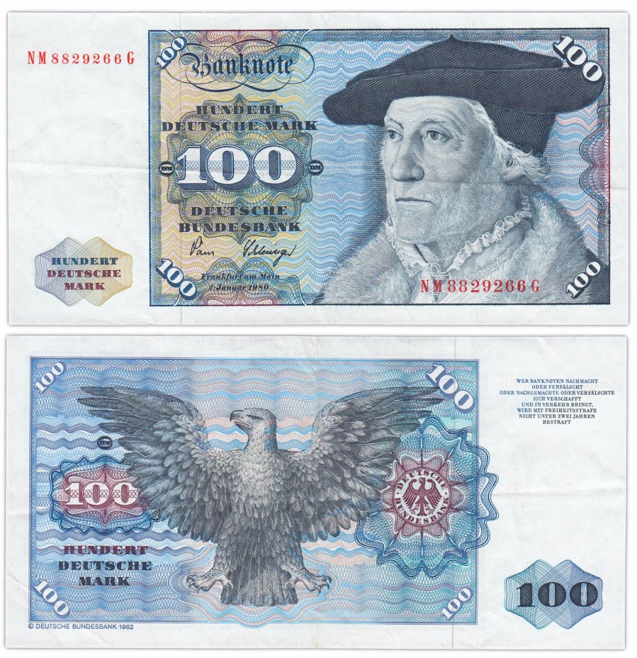 купить Германия ФРГ 100 марок 1980 (Pick 34d)