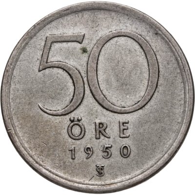 купить Швеция 50 эре (ore) 1950