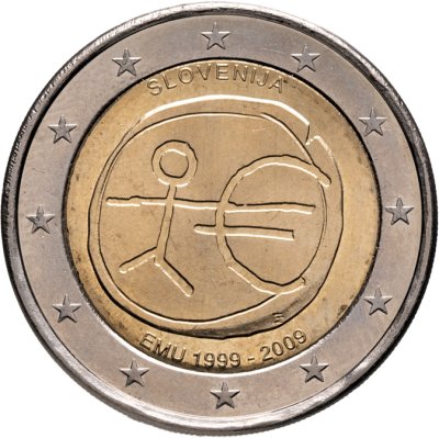 купить Словения 2 евро 2009 "10 лет монетарной политики ЕС (EMU) и введения евро"