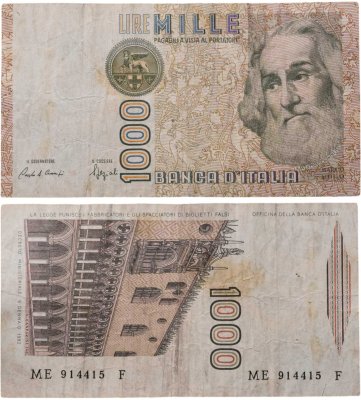 купить Италия 1000 лир 1982