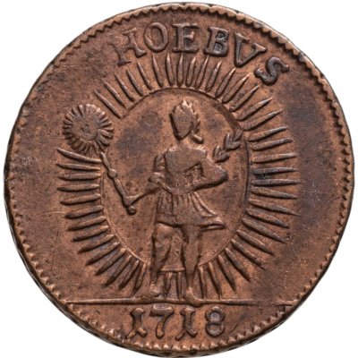 купить Швеция 1 далер (daler) 1718 Аполлон Phoebus