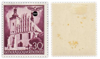 купить Германия, Третий Рейх, генерал-губернаторство Польша 30 грошей 1941 "Здания и архитектура 3-й выпуск"