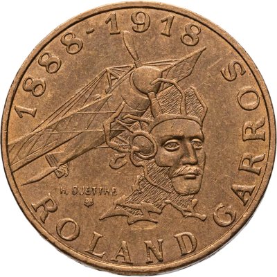 купить Франция 10 франков (francs) 1988 "100 лет со дня рождения Ролана Гарроса"