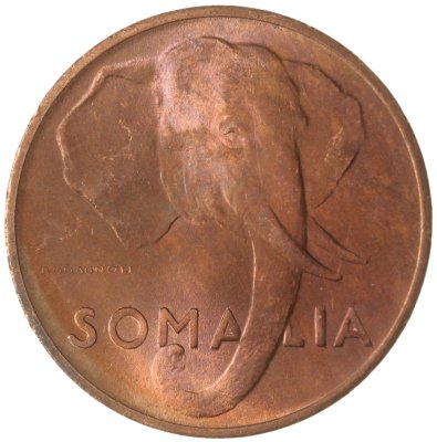 купить Сомали 5 чентезимо (centesimi) 1950