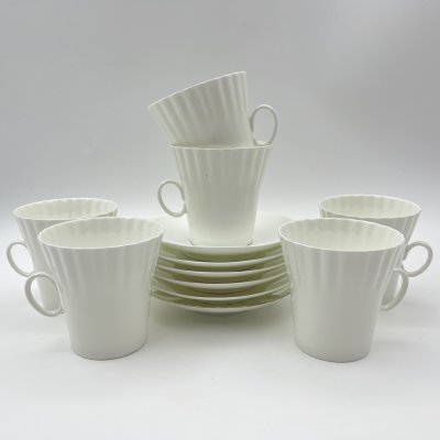 купить Набор из шести кофейных пар формы "Одуванчик", автор формы Гусева Е.В., фарфор, Ленинградский фарфоровый завод (ЛФЗ), СССР, 1970-1990 гг.