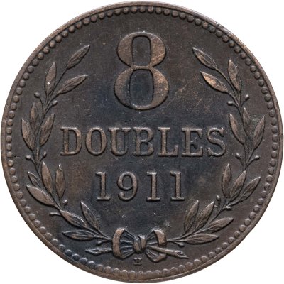 купить Гернси 8 дублей (doubles) 1911
