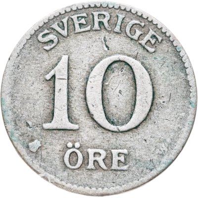 купить Швеция 10 эре (ore) 1917
