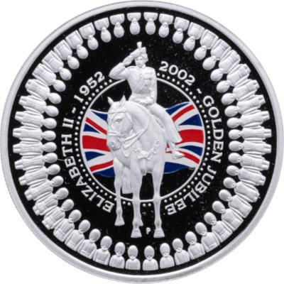 купить Австралия 1 доллар 2002 "50 лет правления Елизаветы II" в футляре с сертификатом