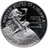 Купить США 1 доллар (dollar) 1996 "150 лет создания Смитсоновского института", знак монетного двора: "P" - Филадельфия