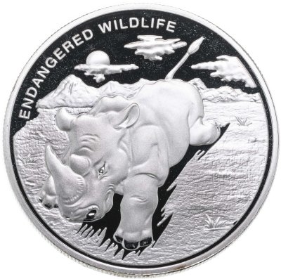 купить Конго - ДРК 10 франков 2007 Вымирающие виды - Носорог