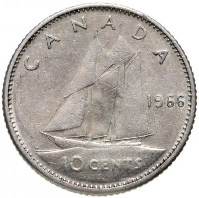 купить Канада 10 центов 1966