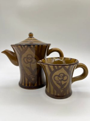 купить Кофейник и молочник (сливочник), керамика, СССР, 1970-1990 гг.