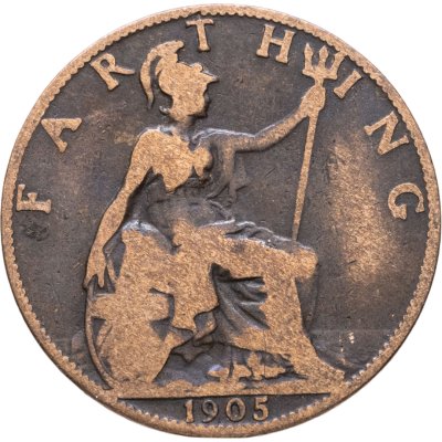 купить Великобритания 1 фартинг (farthing) 1905