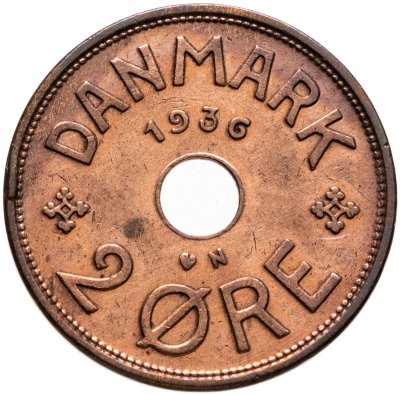 купить Дания 2 эре (ore) 1936