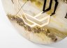 Купить Часы настенные, авторская ручная работа в технике Resin Art, поделочный камень, Глянцевое 3D покрытие, МДФ, металл, Российская Федерация, 2022 г.