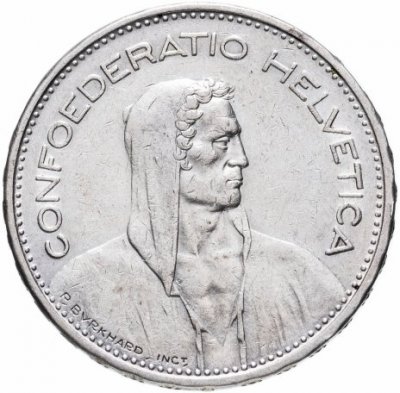 купить Швейцария 5 франков 1931-1969, случайный год