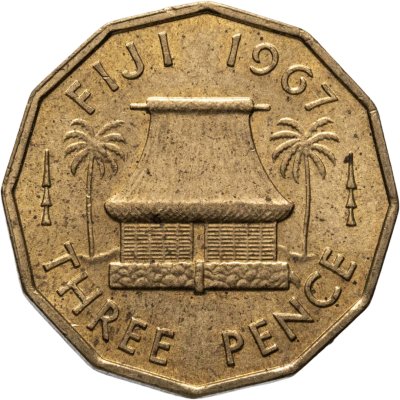 купить Фиджи 3 пенса (three pence) 1967