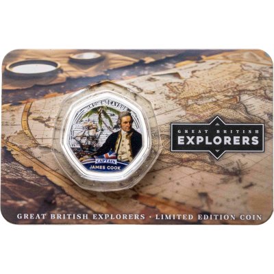 купить Соломоновы Острова 50 центов 2025 "Великий британский исследователь — капитан Джеймс Кук" в коинкарте