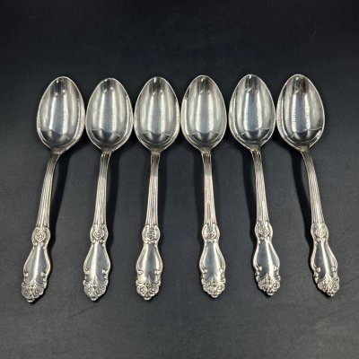 купить Набор из шести чайных ложек "Серебряная роза", мНЦ (медь-никель-цинк), Кольчугинский завод цветных металлов, СССР, 1970-1990 гг.