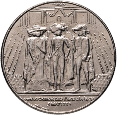 купить Франция 1 франк (franc) 1989 "200 лет Генеральных штатов"