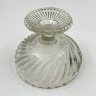 Купить Конфетница на ножке с объемным декором, стекло, стекло, СССР, 1970-1990 гг.