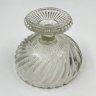 Купить Конфетница на ножке с объемным декором, стекло, стекло, СССР, 1970-1990 гг.