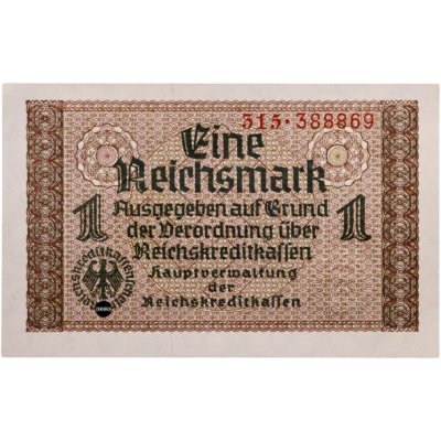 купить Германия 1 рейхсмарка (reichsmark) 1940-1945 "Немецкие оккупационные территории"