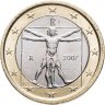 Купить Италия 1 евро 2007 Витрувианский человек
