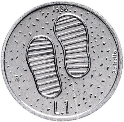 купить Сан-Марино 1 лира (lira) 1986 "Эволюция технологий"