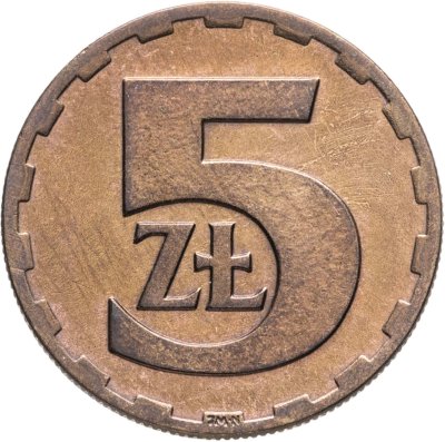 купить Польша 5 злотых (zlotych) 1975