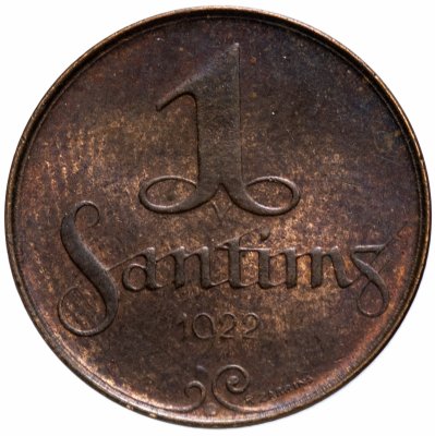 Купить Латвия 1 сантим (santims) 1922