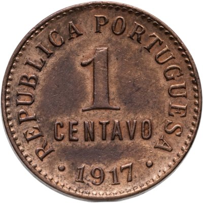купить Португалия 1 сентаво (centavo) 1917