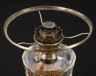 Купить Лампа керосиновая на фигурном основании с прозрачным граненым резервуаром, Hugo Schneider, стекло, металл, Германия, 1900-1930 гг.