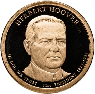 купить США 1 доллар 2014 S "31-й президент США - Герберт Гувер"