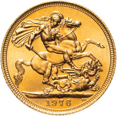 купить Великобритания 1 соверен (sovereign) 1976