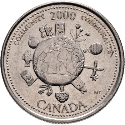 купить Канада 25 центов (cents) 2000 "Миллениум - Сообщество Канада"
