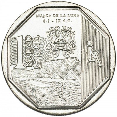 купить Перу 1 соль 2014 "Богатство и гордость Перу - Храм Луны"