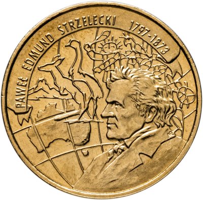 купить Польша 2 злотых (zlote) 1997 "Польские путешественники - Павел Эдмунд Стшелецкий (1797 - 1873)"