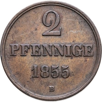 купить Германия, Ганновер 2 пфеннига 1855