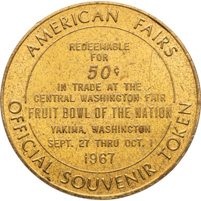 купить США жетон "50-я годовщина центральной ярмарки в Вашингтоне" 1967