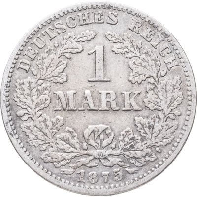 купить Германия 1 марка 1875 Знак монетного двора: "G" - Карлсруэ