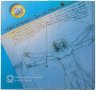 Купить Италия 2003 официальный годовой набор евро из 9 монет (с серебряной монетой 5 евро) в буклете "Европа труда"