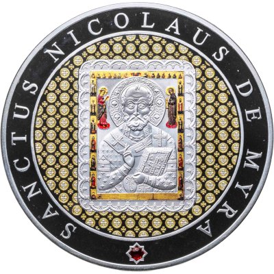 купить Остров Ниуэ 25 долларов 2014 "Святитель Николай Чудотворец", в футляре с сертификатом