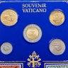 Купить Ватикан набор монет (5 штук) лиры + 2 марки  1989-1999