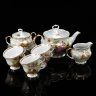 Купить Сервиз чайный "Мадонна" на 6 персон (15 предметов), фарфор, люстр, золочение, Karolina (Фарфоровая мануфактура «Каролина», Польша), Польша, 1970-1990 гг.