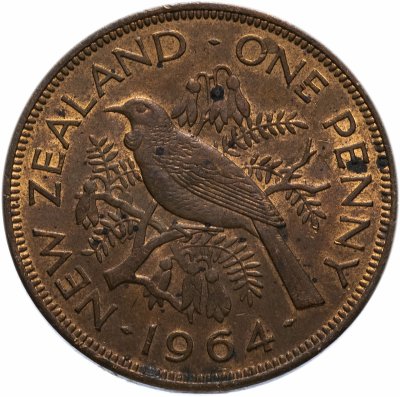 купить Новая Зеландия 1 пенни (penny) 1964