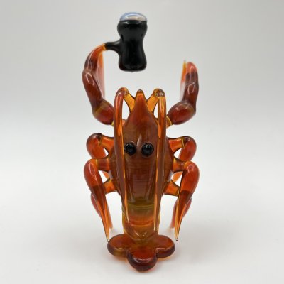 купить Статуэтка "Рак с кружкой", цветное стекло, гутная техника, Российская Федерация, 2000-2020 гг.