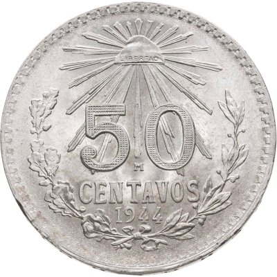 купить Мексика 50 сентаво (centavos) 1944