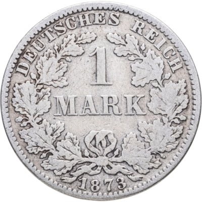 купить Германия 1 марка 1873 Знак монетного двора: "A" - Берлин