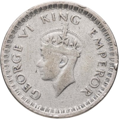 купить Индия (Британская) 1/2 рупии (rupee) 1942 большие буквы на реверсе